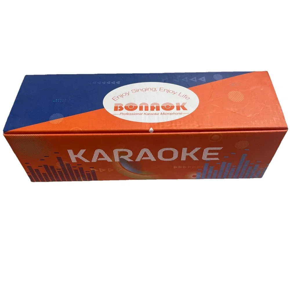 BONAOK‎ Wireless Bluetooth Karaoke Microphone Rose Gold